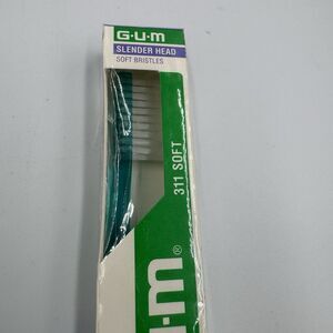 Butler GUM Vintage Soft Slender Head Toothbrush 311 Blue Teal Sealed‎